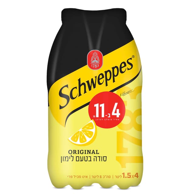 שוופס סודה לימון 4*1