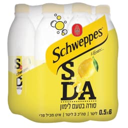 שישיית שוופס סודה לימון 500 מל