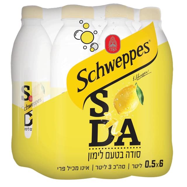 שישיית שוופס סודה לימון 500 מל