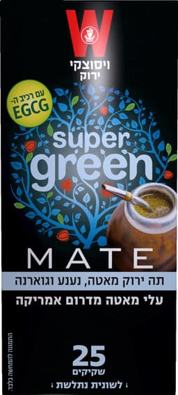 תה ירוק מאטה נענע+גואר25