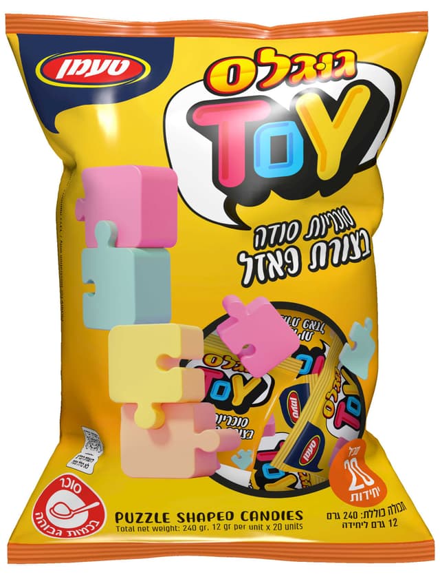 סוכריות סודה בצורת פ