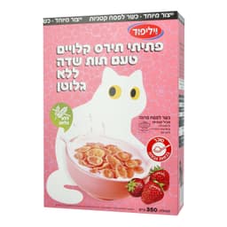 פתיתי תירס קלויים בטעם תות שדה ללא גלוטן 350 גרם