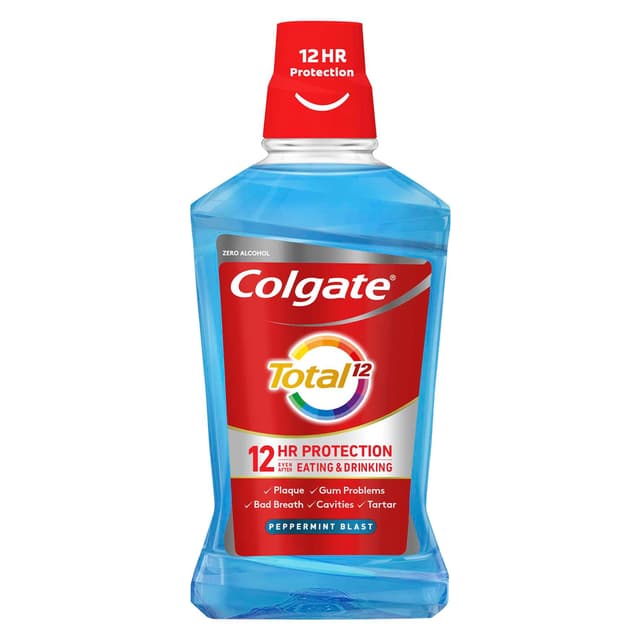 קולגייט טוטאל מי פה כחול 500מל כשלפ