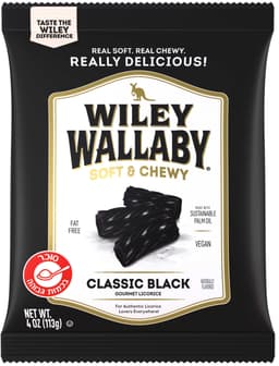 וולבי ליקריץ שחור בסגנון אוסטרלי 114 גרם