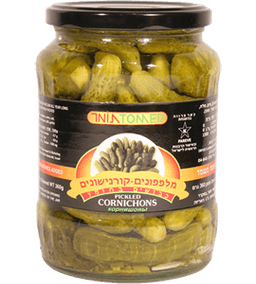 מלפפונים קורנישונים תומר 720 גרם