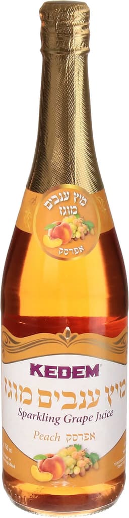 מיץ ענבים קדם מוגז אפרסק 750 מ"ל