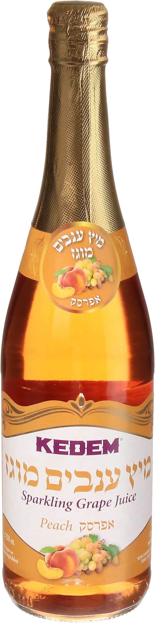 מיץ ענבים קדם מוגז אפרסק 750 מ"ל