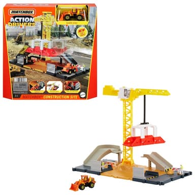 ערכת משחק Matchbox אתר בנייה - MATTEL