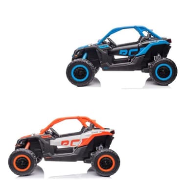 תואם באגי מבריק 4X4 ממונע לילדים 24V כולל בלוטוס עם תאורת LED ומוזיקה מובנית