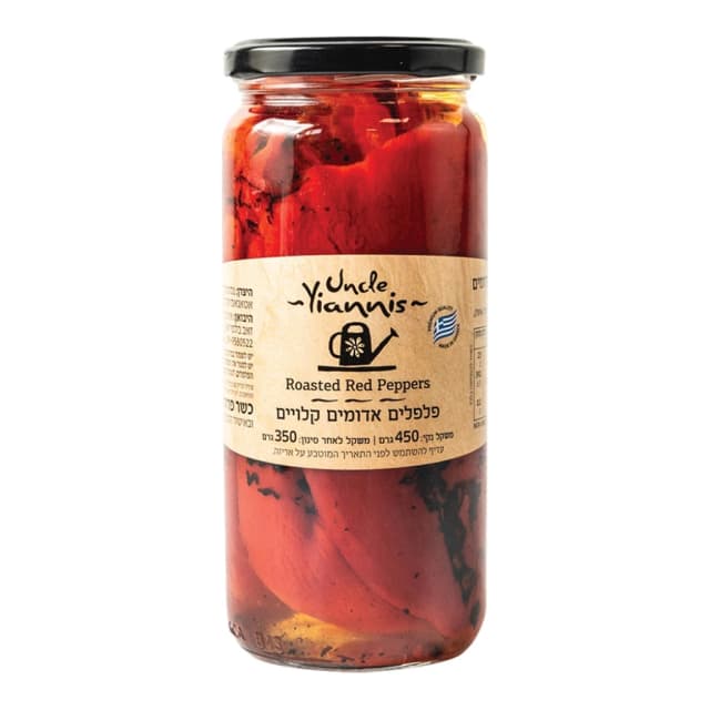פלפלים אדומים קלויים  435 גרם