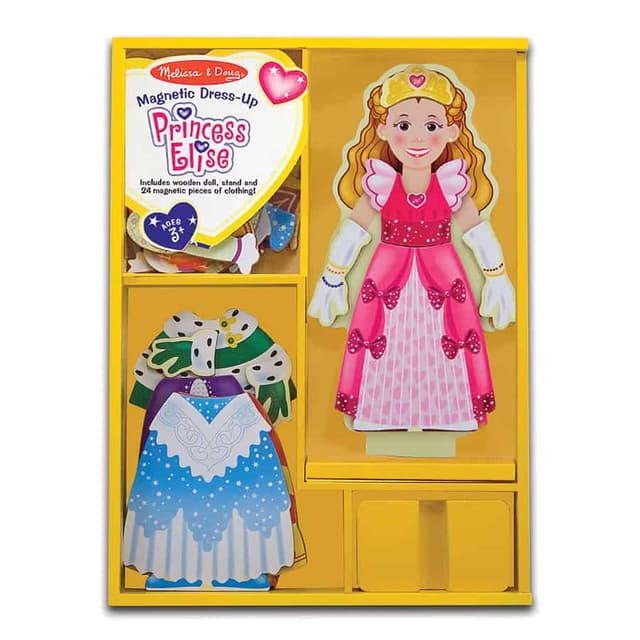 מליסה ודאג - משחק הלבשה מגנטי לבובה מעץ – הנסיכה אליס - ToySale חנות הצעצועים הזולה במדינה