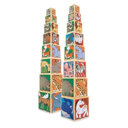 מליסה ודאג - מגדל קוביות מעץ - חיות - ToySale חנות הצעצועים הזולה במדינה