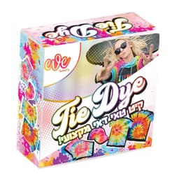 קיט טאי דאי מקצועי, מארז הכולל צבעים לבדים, כפפות חד פעמי, בקבוקוני מילוי לצביעה וגומיות לעיצוב בדים צבעוניים. - ToySale חנות הצעצועים הזולה במדינה
