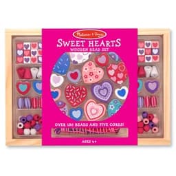 מליסה ודאג - ערכת חרוזים לבבות מעץ מליסה ודאג - ToySale חנות הצעצועים הזולה במדינה