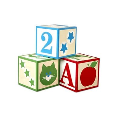 מליסה ודאג - קוביות עץ ענקיות ABC ומספרים מבית מליסה ודאג - ToySale חנות הצעצועים הזולה במדינה