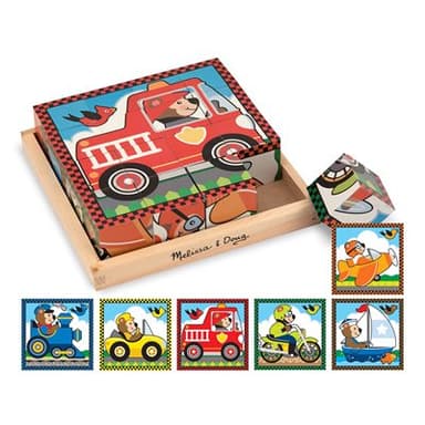 מליסה ודאג - פאזל קוביות רכבים - ToySale חנות הצעצועים הזולה במדינה
