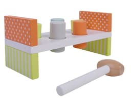 הך פטיש רחב כולל 5 יתדות צבעוניות ופטיש. - ToySale חנות הצעצועים הזולה במדינה