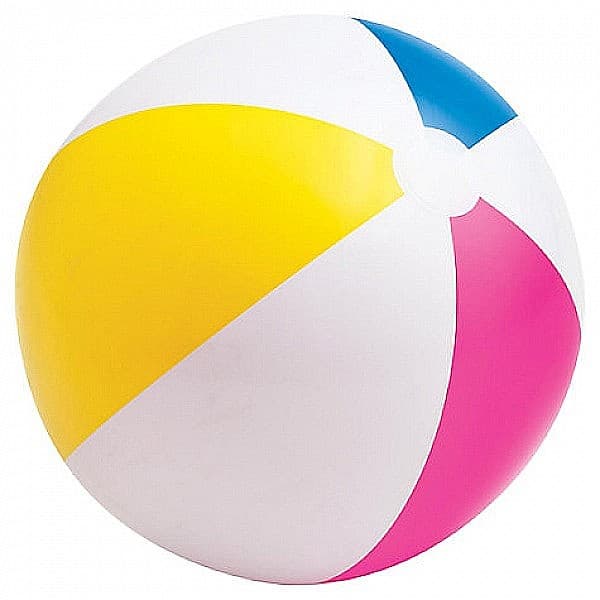 כדור ים מתנפח מעוצב לים ולבריכה בעיצובי פסים בצבעים שונים מבית INTEX דגם 59020 מידה 51ס"מ. - ToySale חנות הצעצועים הזולה במדינה