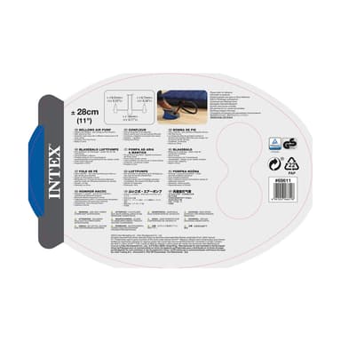 משאבה רגלית 3 ליטר מבית INTEX דגם 69611 לניפוח אביזרי ים, בריכה וקמפינג. - ToySale חנות הצעצועים הזולה במדינה