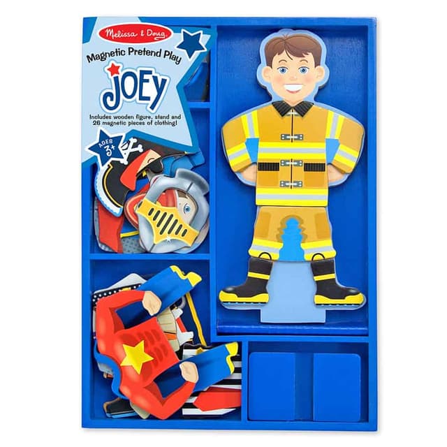 מליסה ודאג - משחק הלבשה מגנטי לבובה מעץ – ג'ואי - ToySale חנות הצעצועים הזולה במדינה