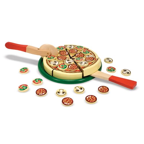 מליסה ודאג - ערכת צעצוע מעץ מלא להכנת פיצה. - ToySale חנות הצעצועים הזולה במדינה
