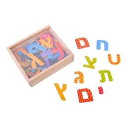 מארז מגנטים אותיות א-ב, הכולל 54 חלקים צבעוניים - ToySale חנות הצעצועים הזולה במדינה
