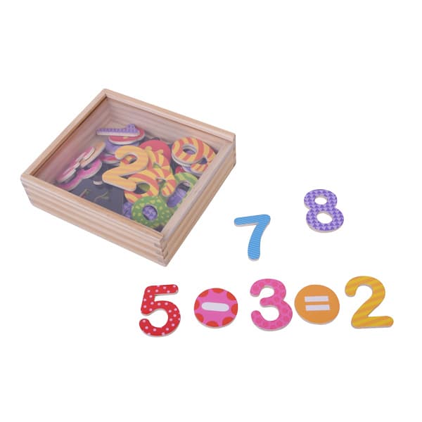 מארז מגנטים מספרים, הכולל 45 חלקים צבעוניים - ToySale חנות הצעצועים הזולה במדינה