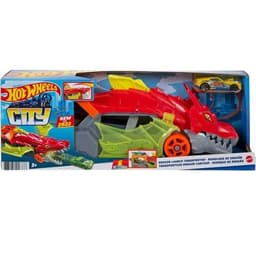 הוט ווילס משאית דרקון + מכונית Hot Wheels - ToySale חנות הצעצועים הזולה במדינה