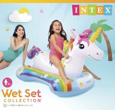חד קרן מתנפח מעוצב לים ולבריכה לרכיבה דגם 57552 מבית INTEX - ToySale חנות הצעצועים הזולה במדינה