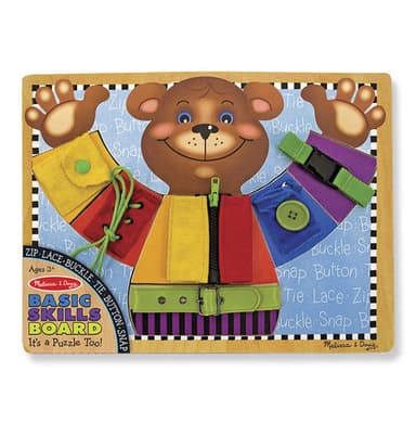 מליסה ודאג - לוח כישורים מוטוריים דובי מעץ - ToySale חנות הצעצועים הזולה במדינה