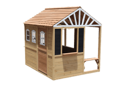 בית עץ לחצר עשוי מעץ אורן איכותי בצבעי עץ 160X145X160 - ToySale חנות הצעצועים הזולה במדינה