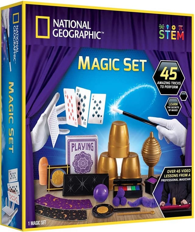 ערכת קסמים גדולה 45 קסמים - National Geographic - ToySale חנות הצעצועים הזולה במדינה