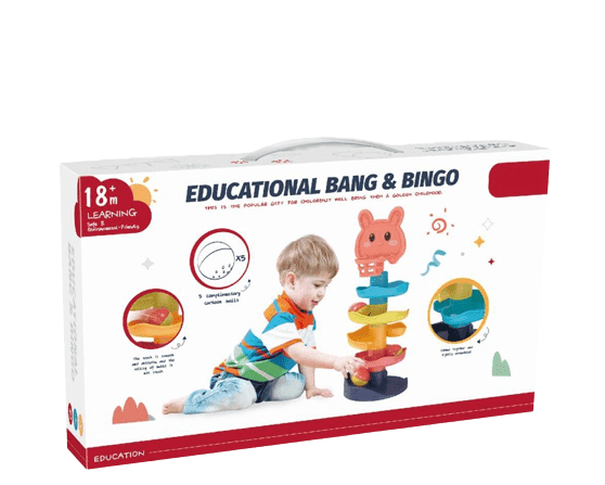 מגדל כדורים צבעוני לפעוטות - ToySale חנות הצעצועים הזולה במדינה