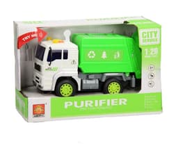 משחק משאית זבל ירוקה אור וצליל