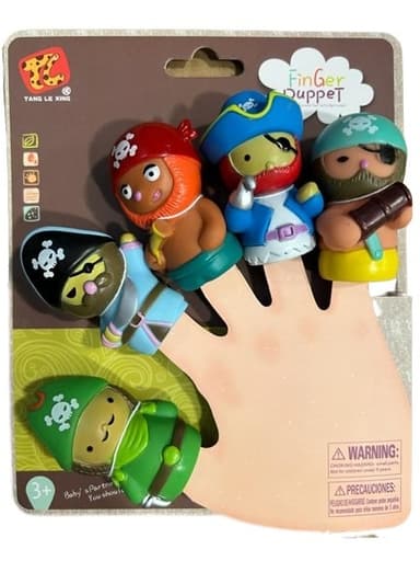 בובות אצבע לתיאטרון סט שודדי ים - ToySale חנות הצעצועים הזולה במדינה