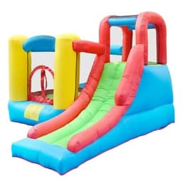 מתנפחים - מתקן שעשועים מתנפח לילדים, בעיצוב של טירה קופצנית עם חדר קפיצה ומגלשה. - ToySale חנות הצעצועים הזולה במדינה