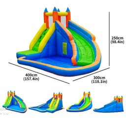 פארק מים מתנפח עם בריכה ומגלשה וקיר טיפוס Doctor Dolphin - ToySale חנות הצעצועים הזולה במדינה