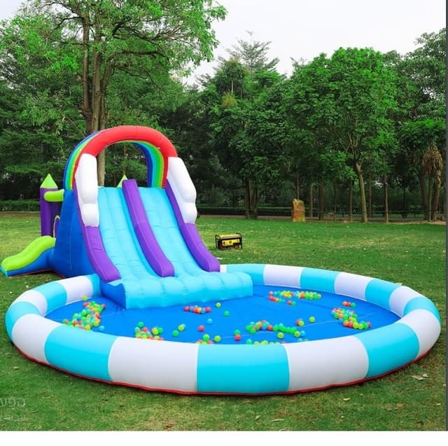טירת טרמפולינה מתנפחת גדולה עם מגלשה וקיר טיפוס Doctor Dolphin - ToySale חנות הצעצועים הזולה במדינה