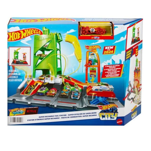 הוט ווילס עמדת טעינת מכוניות עירונית - ToySale חנות הצעצועים הזולה במדינה