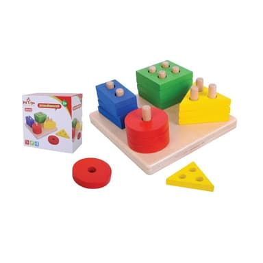 לוח השחלת צורות Pit Toys - ToySale חנות הצעצועים הזולה במדינה