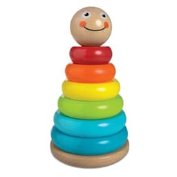 מגדל טבעות מתנדנד מעץ 7 חלקים - צבעוני Pit Toys - ToySale חנות הצעצועים הזולה במדינה