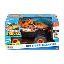 משאית מפלצתית על שלט נמר כריש - Hot Wheels - ToySale חנות הצעצועים הזולה במדינה