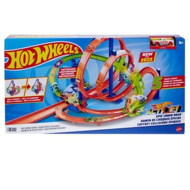 מסלול לולאות לופים התנגשויות ענק - Hot Wheels - ToySale חנות הצעצועים הזולה במדינה