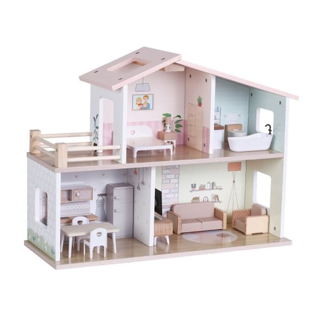 בית בובות קלאסי מעץ - Pit Toys - ToySale חנות הצעצועים הזולה במדינה