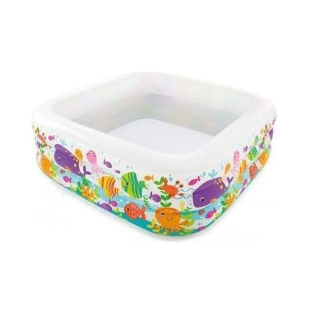 בריכה מתנפחת מרובעת דגם אקווריום INTEX 57471 - ToySale חנות הצעצועים הזולה במדינה