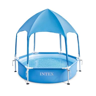 בריכה עגולה 183X38 עם גגון ושפריצר INTEX 28209 - ToySale חנות הצעצועים הזולה במדינה