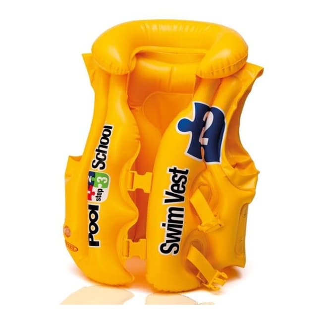 ווסט צהוב לשחייה לגילאי 6 - 3, דגם 58660 מבית INTEX - ToySale חנות הצעצועים הזולה במדינה