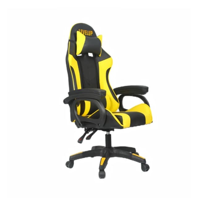 כיסא גיימינג בצבע צהוב LEVEL UP - ToySale חנות הצעצועים הזולה במדינה