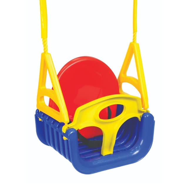 נדנדה רב שלבית לתינוקות ופעוטות דגם עם חבלים באורך מתכוונן וחגורת בטיחות מבית Starplast - ToySale חנות הצעצועים הזולה במדינה