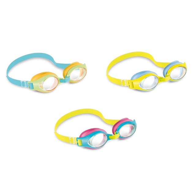 משקפי שחייה צבעוניים לילדים INTEX 55611 - ToySale חנות הצעצועים הזולה במדינה